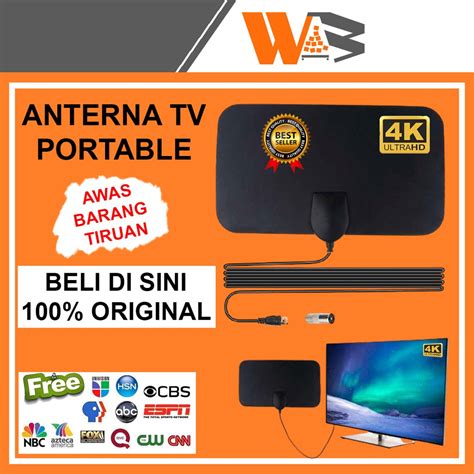 Jual Antena Tv Digital Indoor Led Dalam Ruangan Rumah Portable Antenna