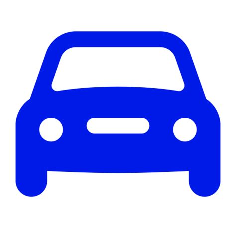 Icono De Coche Azul Símbolo Png