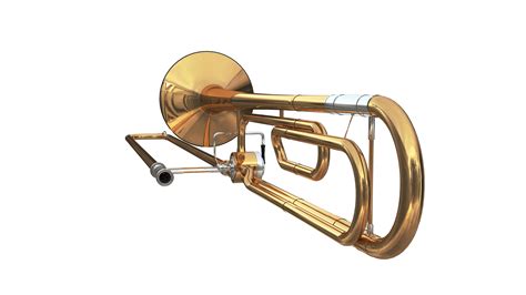 Trombone D Model Max Fbx Obj Ds Free D