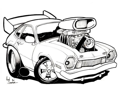 Supercharged Pinto By Adstamper On Deviantart Cartoon Car Drawing