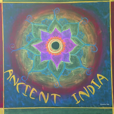 Ancient India Main Lesson Chalkboard Drawing 5th Grade Waldorf