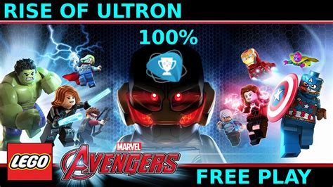 Lego Marvel Avengers Rise Of Ultron Free Play 100 All Minikits And