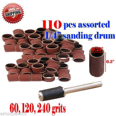 Mtp Pc Assorted Grits With Rubber Mandrel Rotary Tool