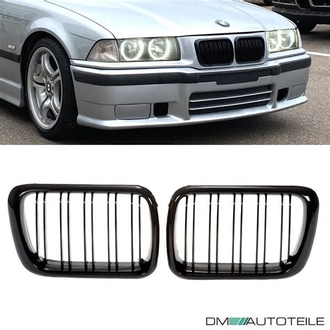 Satz X K Hlergrill Grill Schwarz Glanz Doppelsteg Passend F R Bmw Er