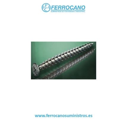 TORNILLO ROSCA MADERA 4 5X60 MM ACERO GALVANIZADO 200 UDS