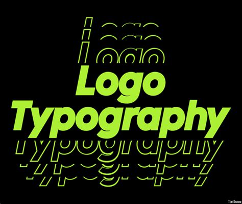 Logo Typography Text Effect And Logo Design Font