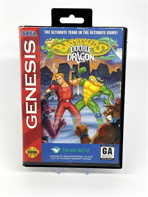 Battletoads Double Dragon Sega Genesis Game 1993 Cleaned And Working