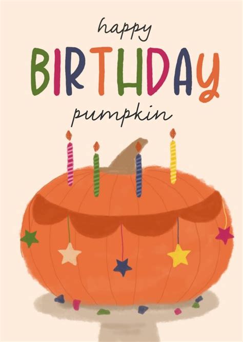 Happy Birthday Pumpkin Card | Moonpig