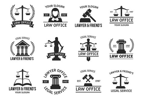 Template Logo Law Vector 128417 Vector Art At Vecteezy