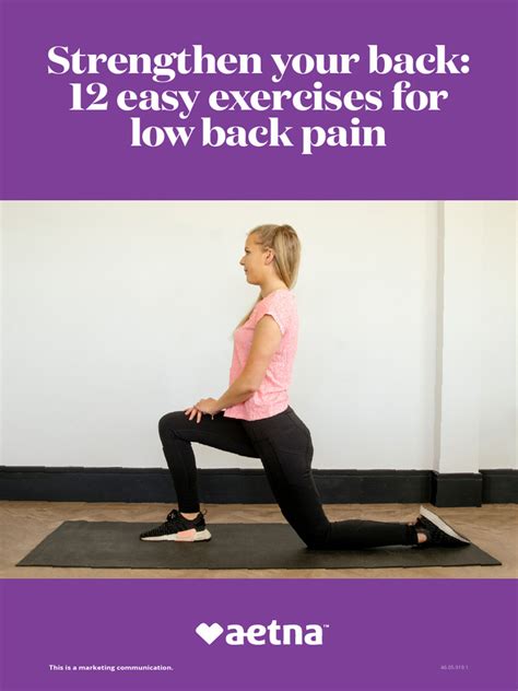12 Easy Exercises For Lower Back Pain | Download Free PDF | Back Pain ...