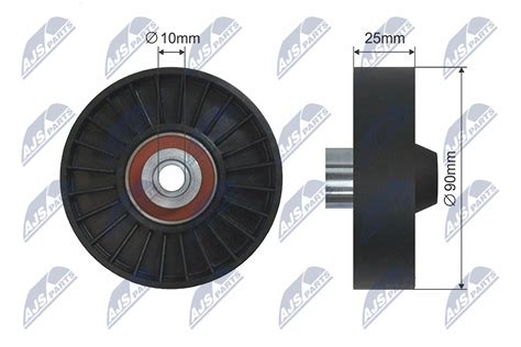 Deflection Guide Pulley V Ribbed Belt Rnk Ar Nty