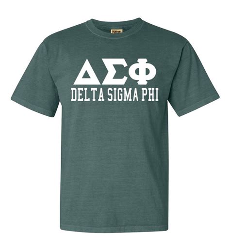 Delta Sigma Phi Greek Custom Comfort Colors Heavyweight T Shirt Greek