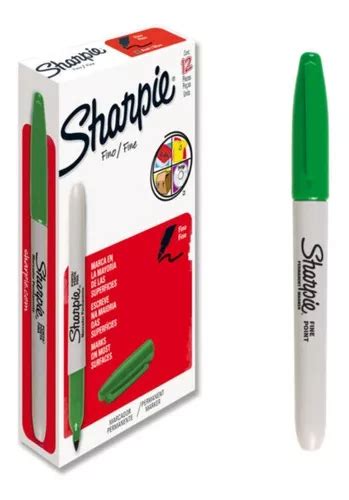 Caja Marcadores Permanentes Punto Fino Delgado Sharpie Mercadolibre