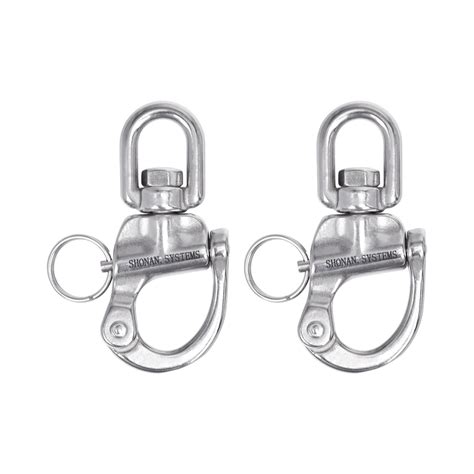 Buy SHONAN Swivel Eye Snap Shackle Marine Sailboat Shackles 2 Pack