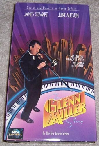 The Glenn Miller Story VHS Video James Stewart June Allyson 96894500436