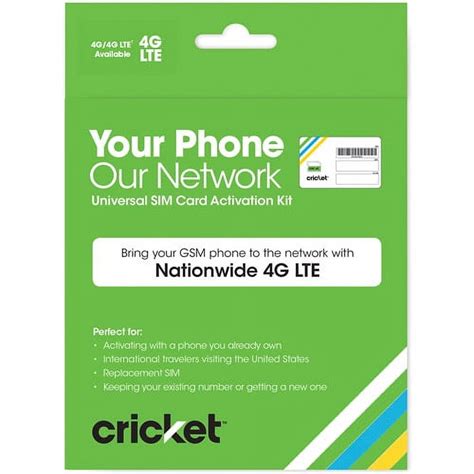 Cricket Wireless BYOD Universal SIM Card Activation Kit - Walmart.com