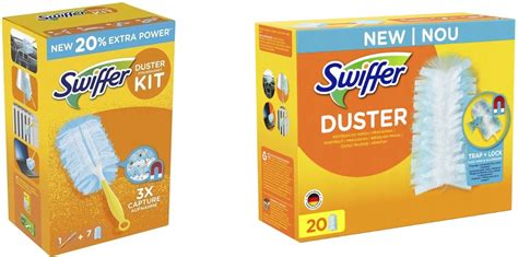 Duży zestaw swiffer duster kit do kurzu rączka 27 wkładów wymiennych