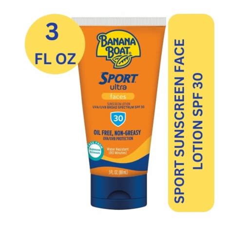 Banana Boat Ultra Sport Faces Sunscreen Lotion SPF 30 3 Fl Oz QFC