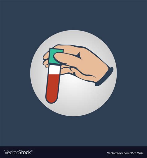 Blood test logo icon design Royalty Free Vector Image