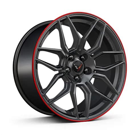 2024 C8 Corvette Z06 21 Inch Wheel Rear Forged Satin Graphite