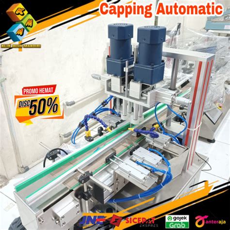 Jual Mesin Press Tutup Botol Otomatis Conveyor Capping Machine