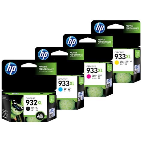 Buy Hp 932xl 933xl 4 Colours Value Pack Ink Cartridge Toner Mydeal