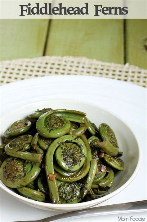 Fiddlehead Fern Saute Easy Fiddleheads Recipe Mom Foodie