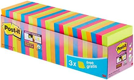 Post It Notes Super Sticky Couleurs Carnival Pack De Blocs