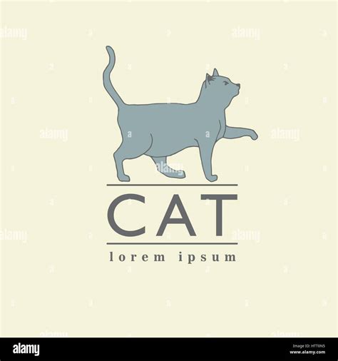 Vintage Cat Stock Vector Images Alamy