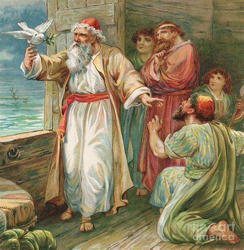 Noah And The Dove Painting By Robert Ambrose Dudley Pixels