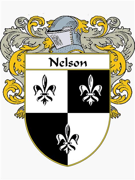 "Nelson Coat of Arms/Family Crest" Sticker by IrishArms | Redbubble