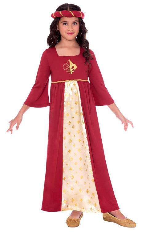 Kids Tudor Princess Costume Red