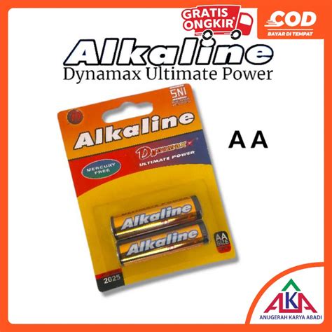 Jual 2 Pcs Baterai Alkaline Ultimate Dynamax Aa A2 Dan Aaa A3