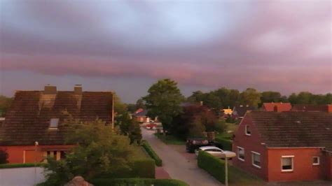 Gewitter B Enwalze Shelf Cloud Ber Weener Juni Youtube