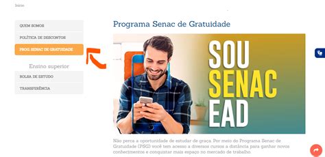 SENAC PSG 2023 Inscrições e Vagas para Cursos Gratuitos