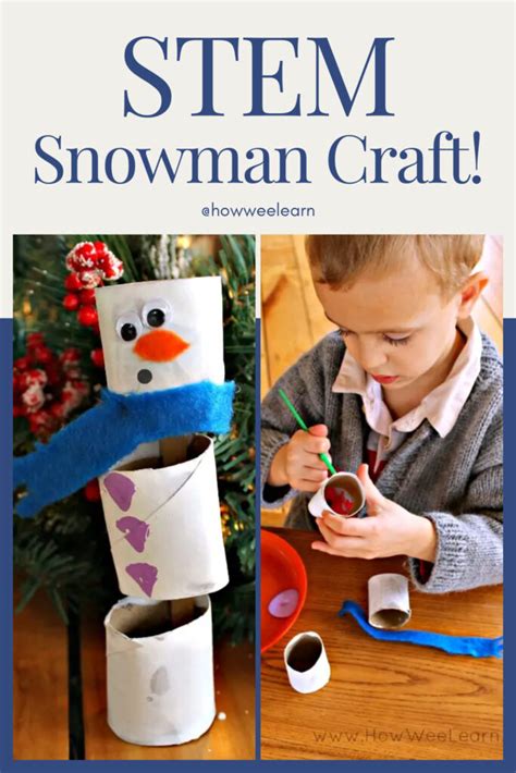 Snowman STEM Activity & Craft - How Wee Learn