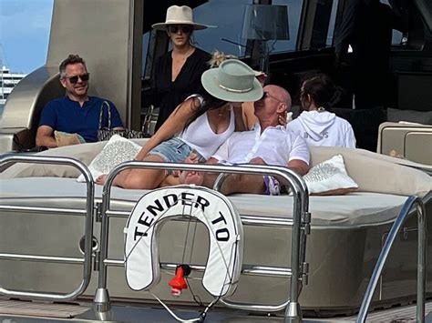 Jeff Bezos and Lauren Sanchez Look Like Royalty on St. Barths Yacht