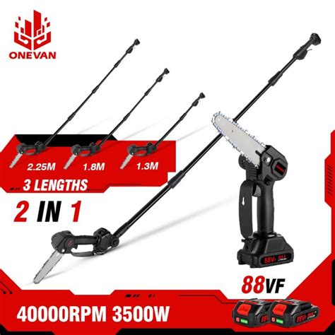 Onevan W Telescoping Pole Electric Chainsaw M Cordless Garden