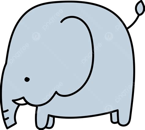 Lindo Elefante De Dibujos Animados PNG Elefante Lindo Dibujos