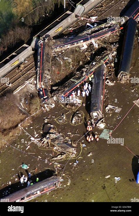 Train Crash Aerial View Stock Photo Alamy