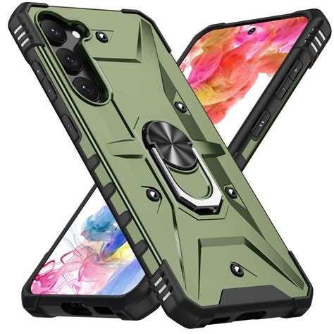 for Samsung Galaxy S25 Plus Rugged Case with Rotated Ring Holder Stand