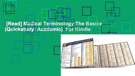 Read Medical Terminology The Basics Quickstudy Academic For Kindle