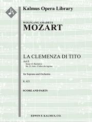 La Clemenza Di Tito K Overture Full Orchestra Conductor Score