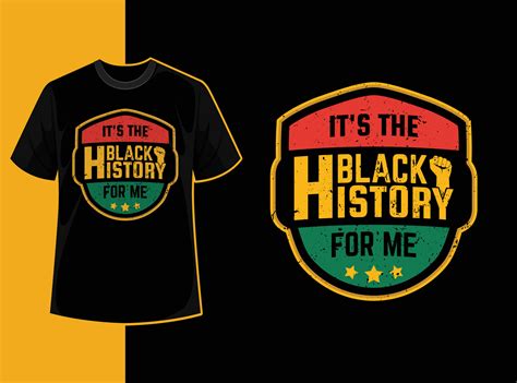 Typography vintage black history month t shirt design with black ...