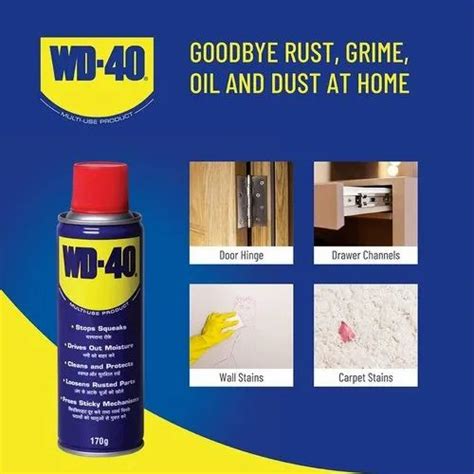 170g WD 40 Rust Remover Spray For Industrial Use Packaging Type Can