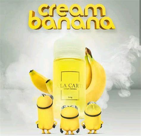 Jual Premium Liquid A La Carte Cream Banana 100ML 3MG 6MG Murah E