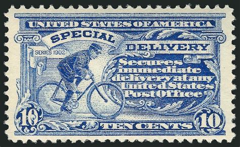 US Stamp Values Scott Catalogue E6 10c 1902 Special Delivery