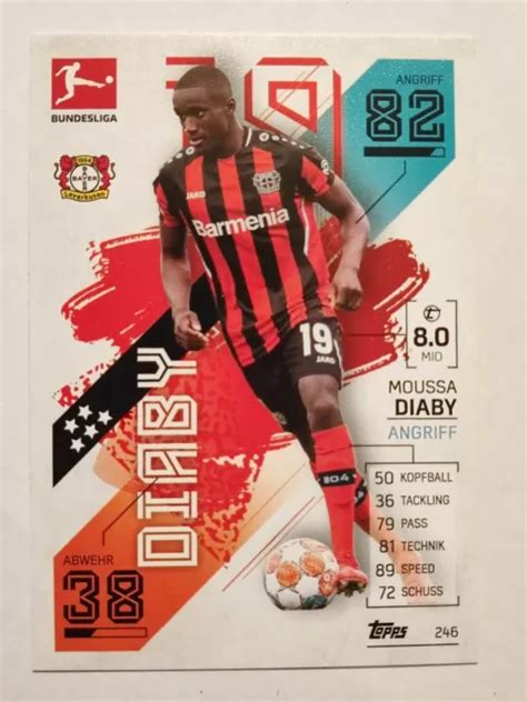 Moussa Diaby Bayer Leverkusen Football Ligue F D Rale Topps Match