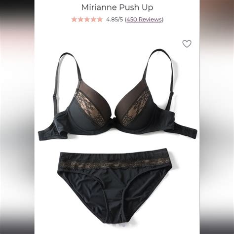 Adore Me Intimates Sleepwear Adore Me Black Nude Mirianne Push Up