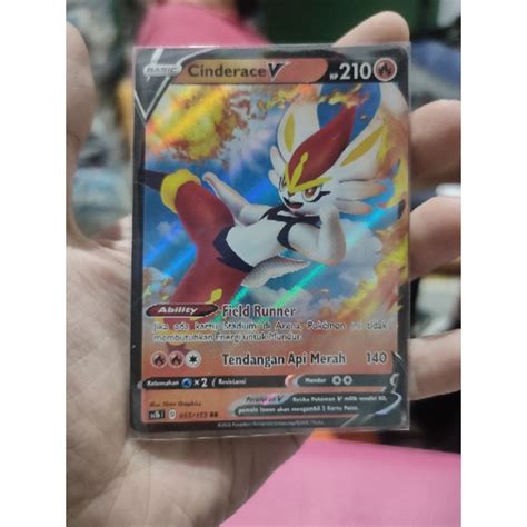 Jual Kartu Pokemon Cinderace V Basic RR Boosterpack Fire Sc1b D RR Rare